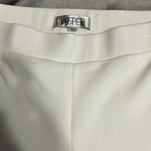 Jasper ladies slacks size med. winter white colored fully lined elastic waist.